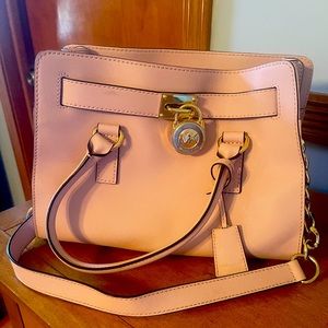 Authentic Michael Kors light pink satchel.